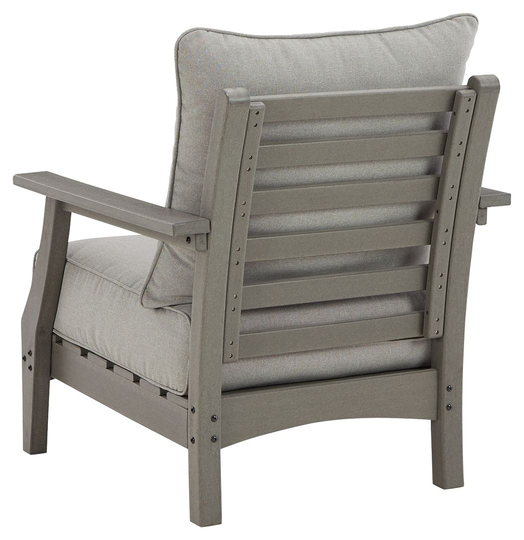 Visola - Gray - Lounge Chair w/Cushion (Set of 2) - Hornell Furniture Outlet