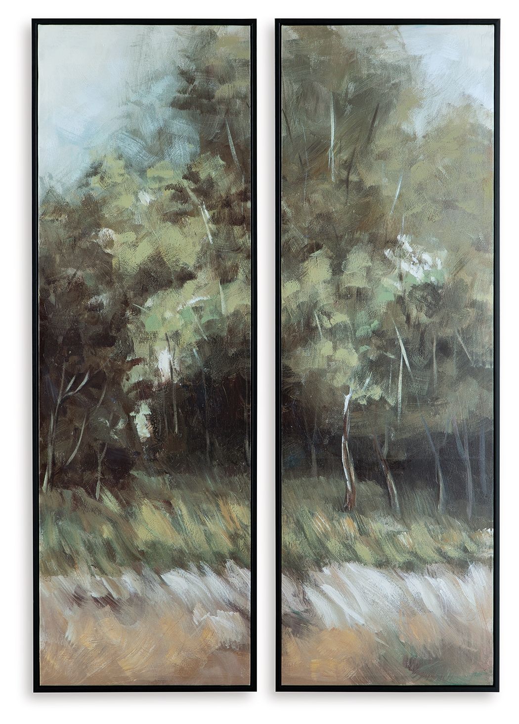 Dansot - Green / Brown - Wall Art Set (Set of 2) - Hornell Furniture Outlet