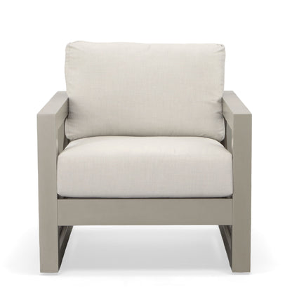 Dalilah - Patio Arm Chair - Gray - Hornell Furniture Outlet