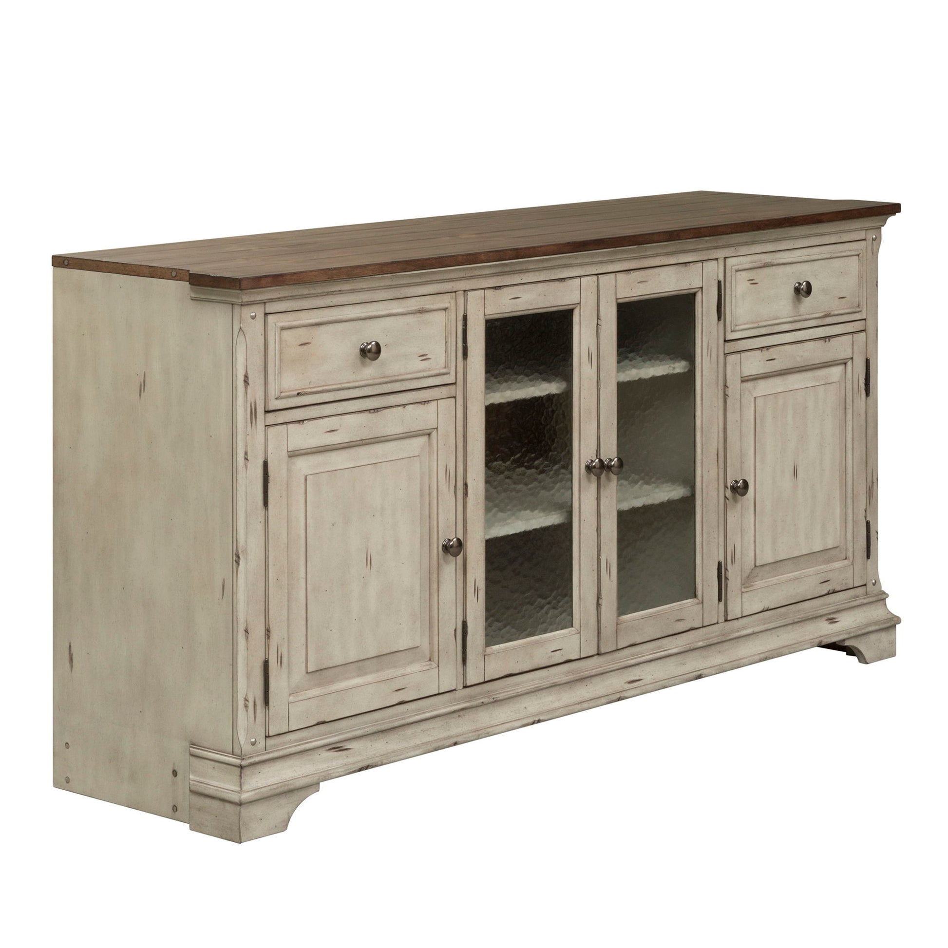 Morgan Creek - Entertainment TV Stand - White - Hornell Furniture Outlet