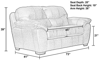Grant - Loveseat - Hornell Furniture Outlet