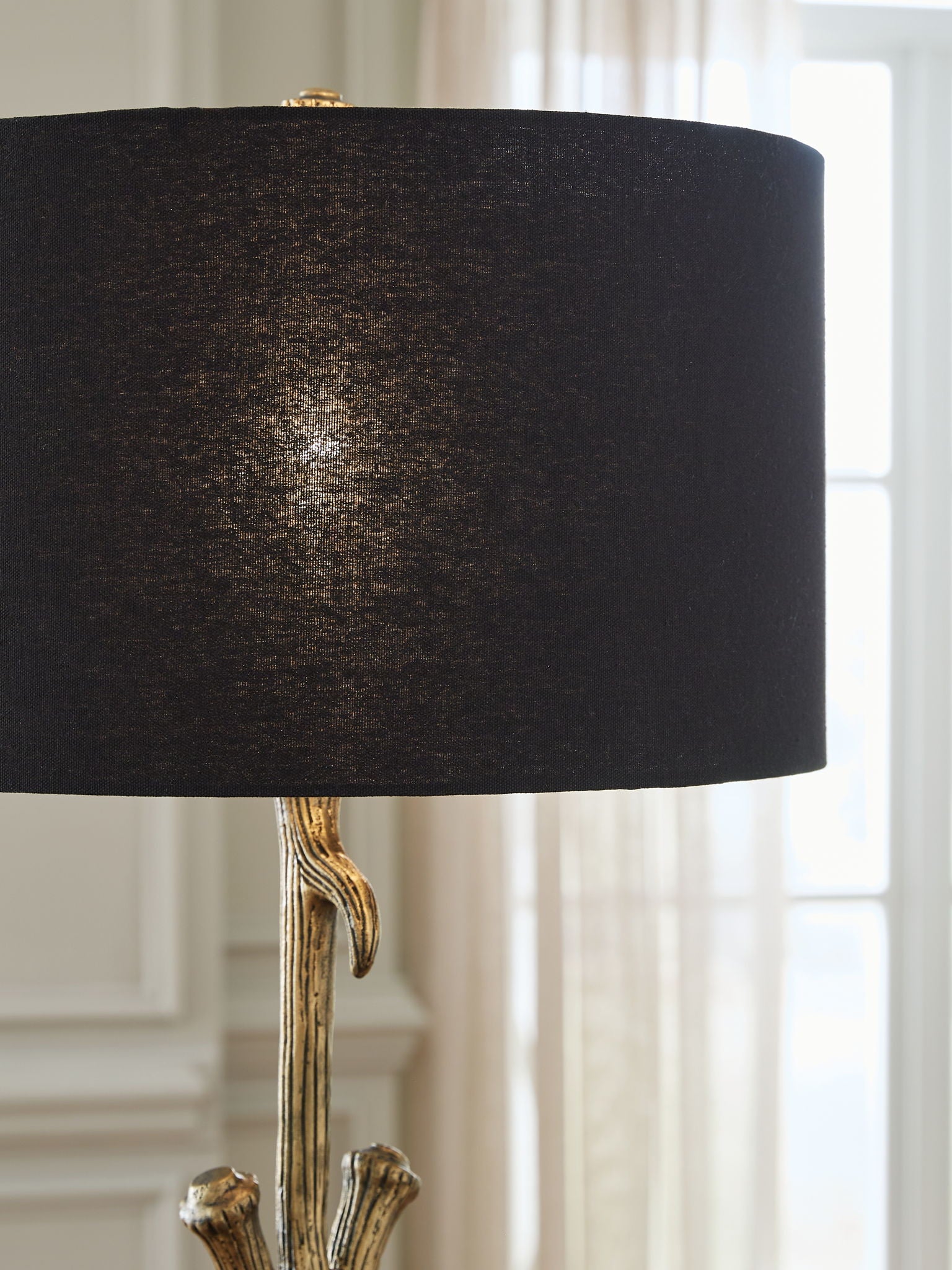 Josney - Antique Gold Finish - Metal Table Lamp - Hornell Furniture Outlet