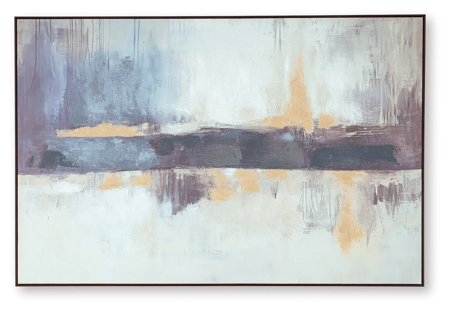 Gatesford - Wall Art - Blue / White / Tan - Hornell Furniture Outlet