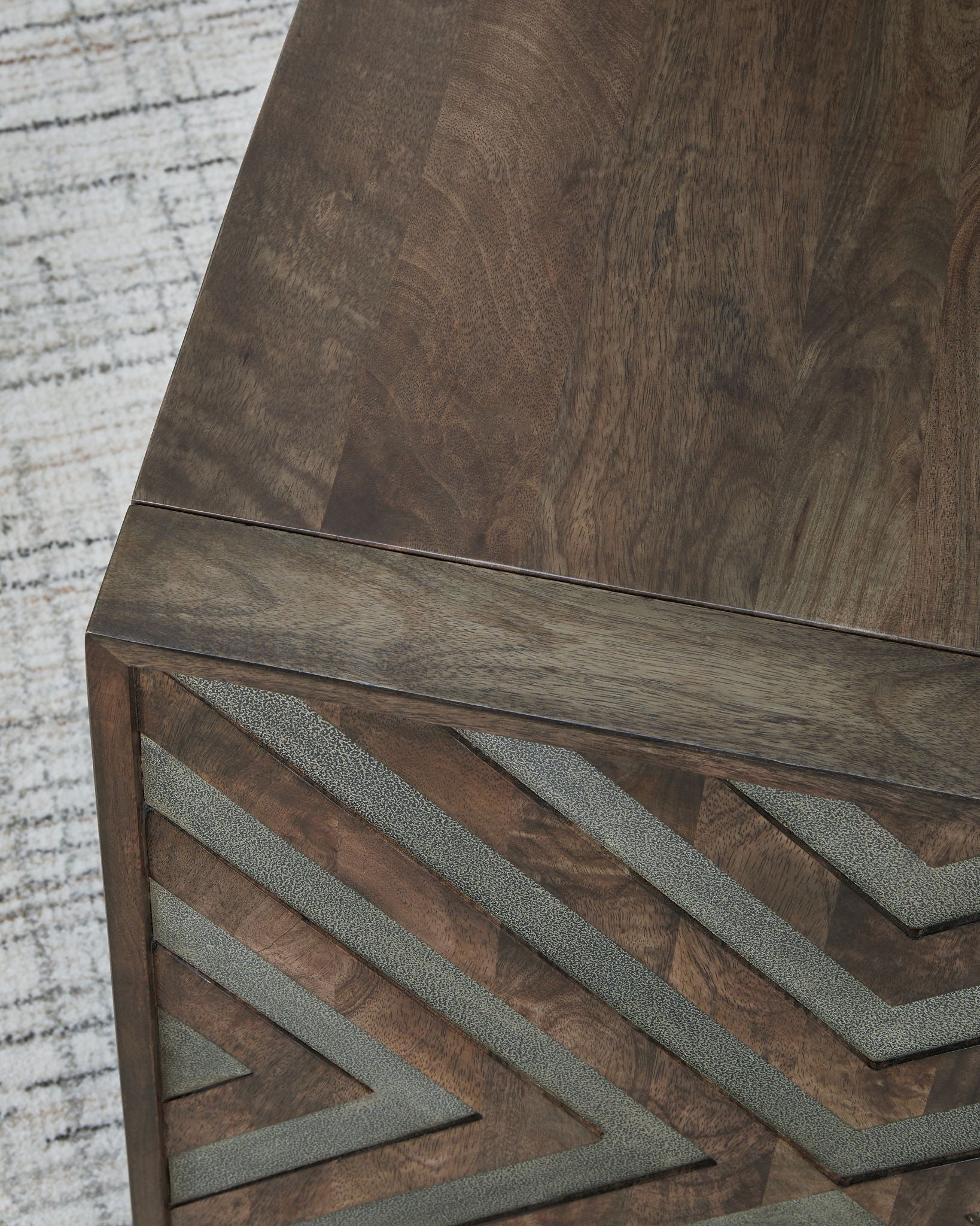 Dreggan - Brown - Square End Table - Hornell Furniture Outlet
