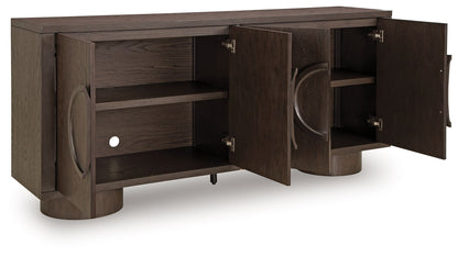 Veeda - Dark Brown - Accent Cabinet - Hornell Furniture Outlet