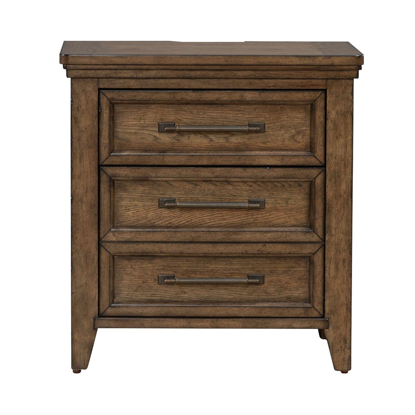 Carolina Park - Nightstand With Charging Station - Brown - Hornell Furniture Outlet