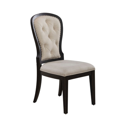 Americana Farmhouse - Upholstered Tufted Back Side Chair - Hornell Furniture Outlet