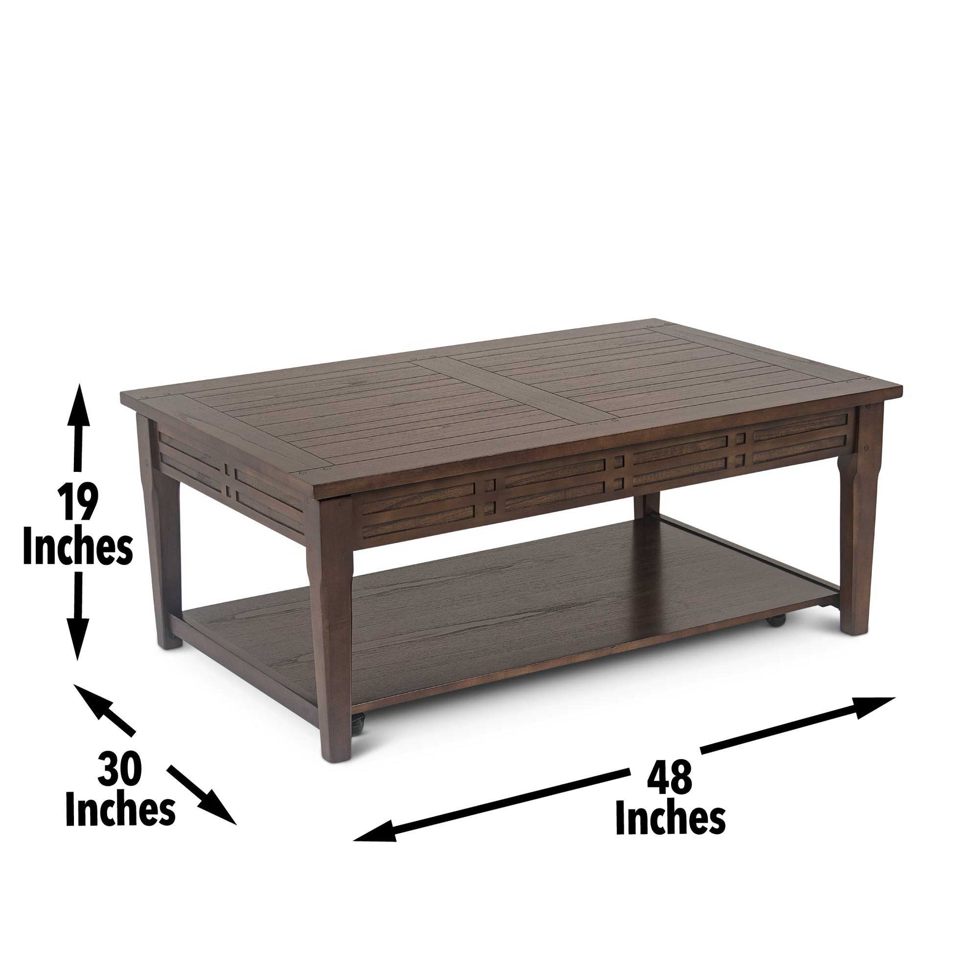 Crestline - Lift Top Cocktail - Brown - Hornell Furniture Outlet