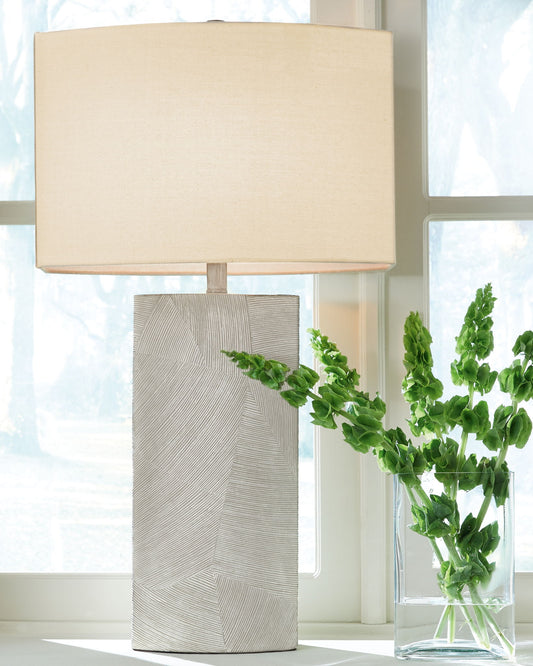 Bradard - Brown - Poly Table Lamp - Hornell Furniture Outlet