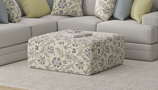 Stockbridge - Cocktail Ottoman - Denim - Hornell Furniture Outlet