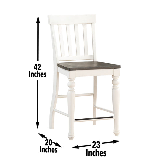 Joanna - Counter Chair (Set of 2) - Two Tone - Hornell Furniture Outlet