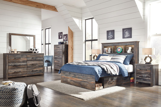 Drystan - Bookcase Bed With Storage Set - Hornell Furniture Outlet