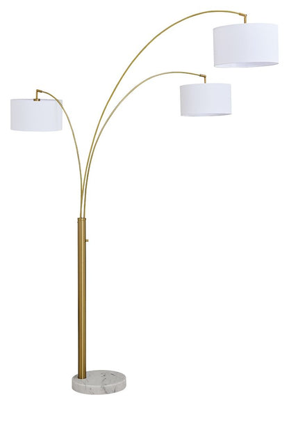 Valo - Metal Arc Lamp - Gold Finish - Hornell Furniture Outlet