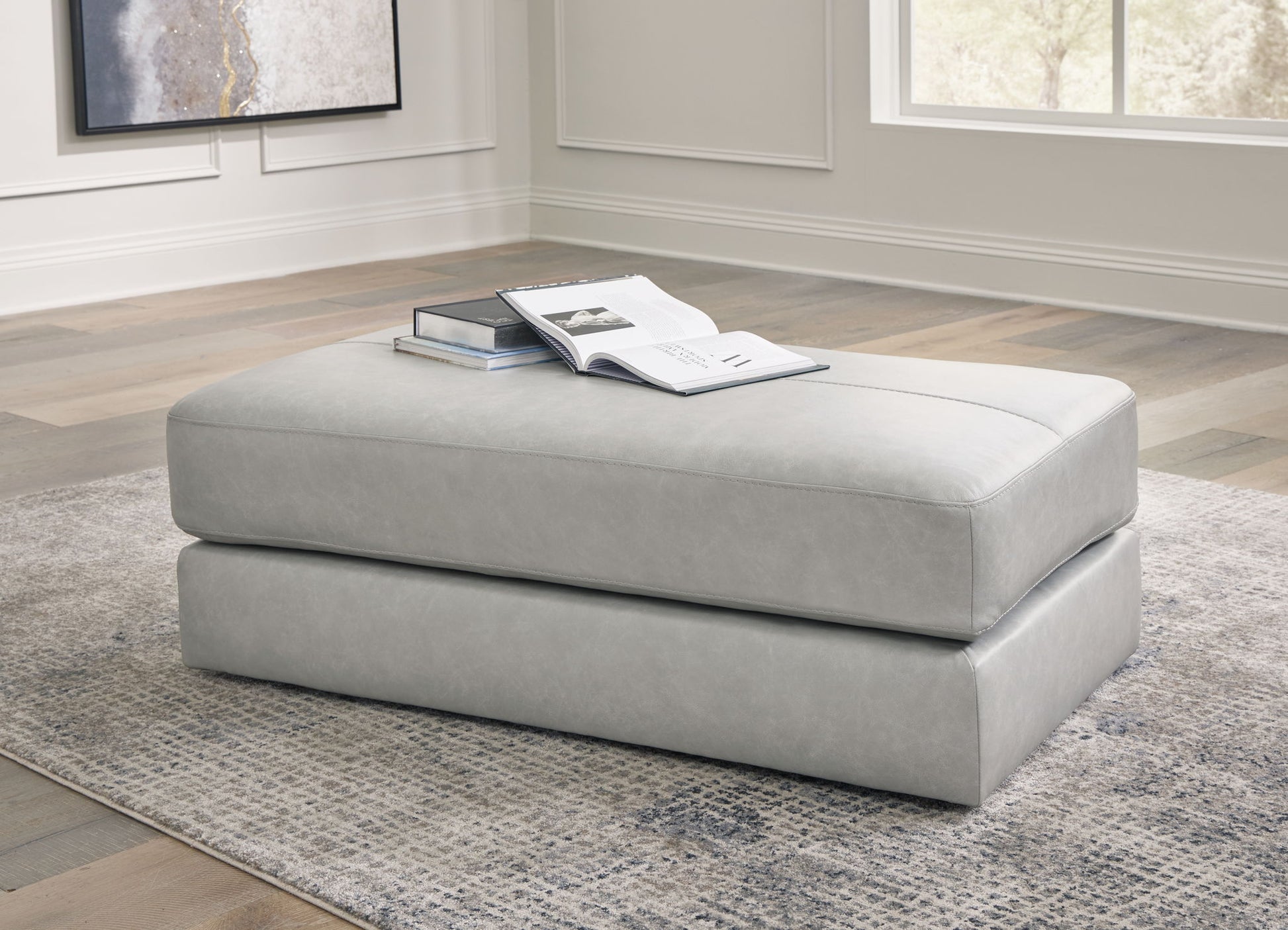 Amiata - Oversized Accent Ottoman - Hornell Furniture Outlet
