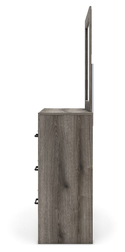 Graystorm - Brown Gray - Dresser And Mirror - Hornell Furniture Outlet