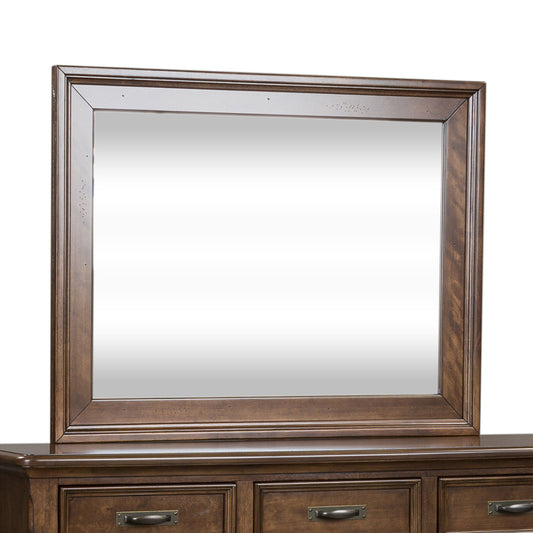 Saddlebrook - Mirror - Dark Brown - Hornell Furniture Outlet