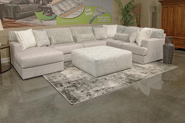 Logan Modular Sectional - Cocktail Ottoman - Hornell Furniture Outlet
