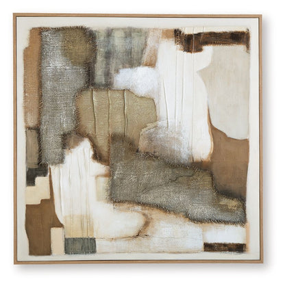 Wylander - Tan / Brown / Gray - Wall Art - Hornell Furniture Outlet