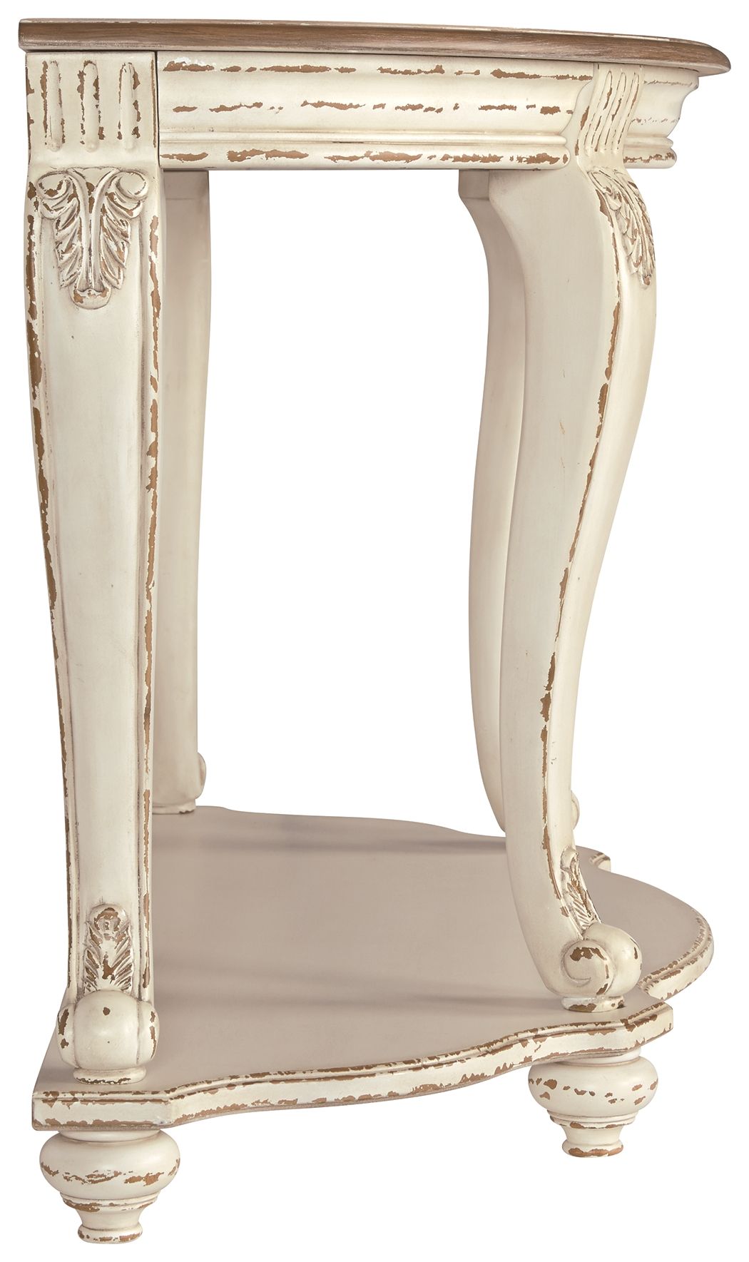 Realyn - White / Brown - Sofa Table - Hornell Furniture Outlet