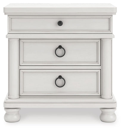 Rowlenstown - Three Drawer Night Stand - Hornell Furniture Outlet