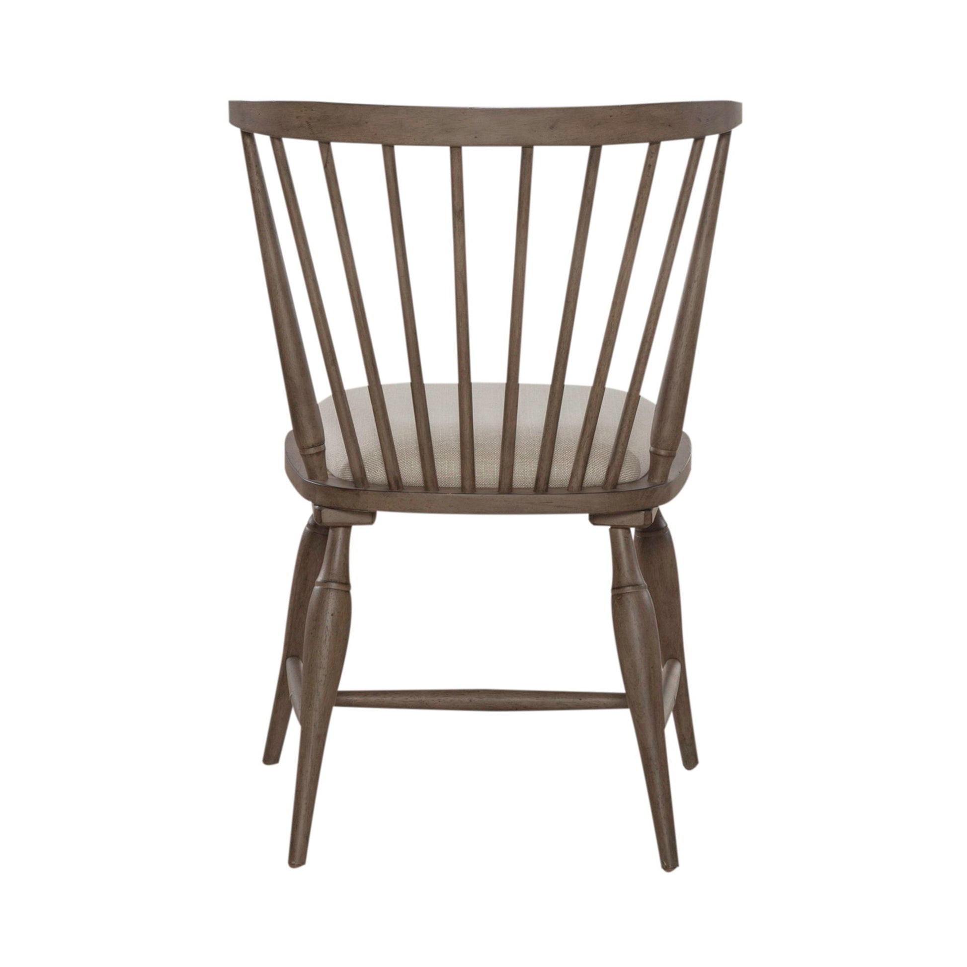 Americana Farmhouse - Upholstered Seat Windsor Chair (RTA) - Light Brown - Hornell Furniture Outlet