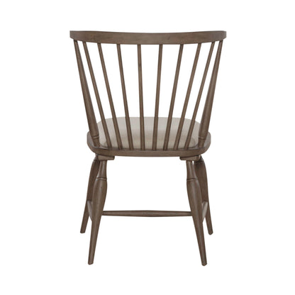 Americana Farmhouse - Upholstered Seat Windsor Chair (RTA) - Light Brown - Hornell Furniture Outlet