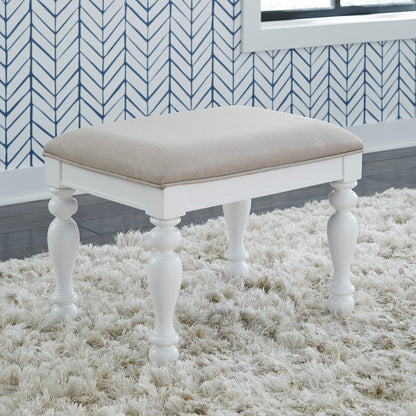 Summer House - Vanity Stool - White - Hornell Furniture Outlet