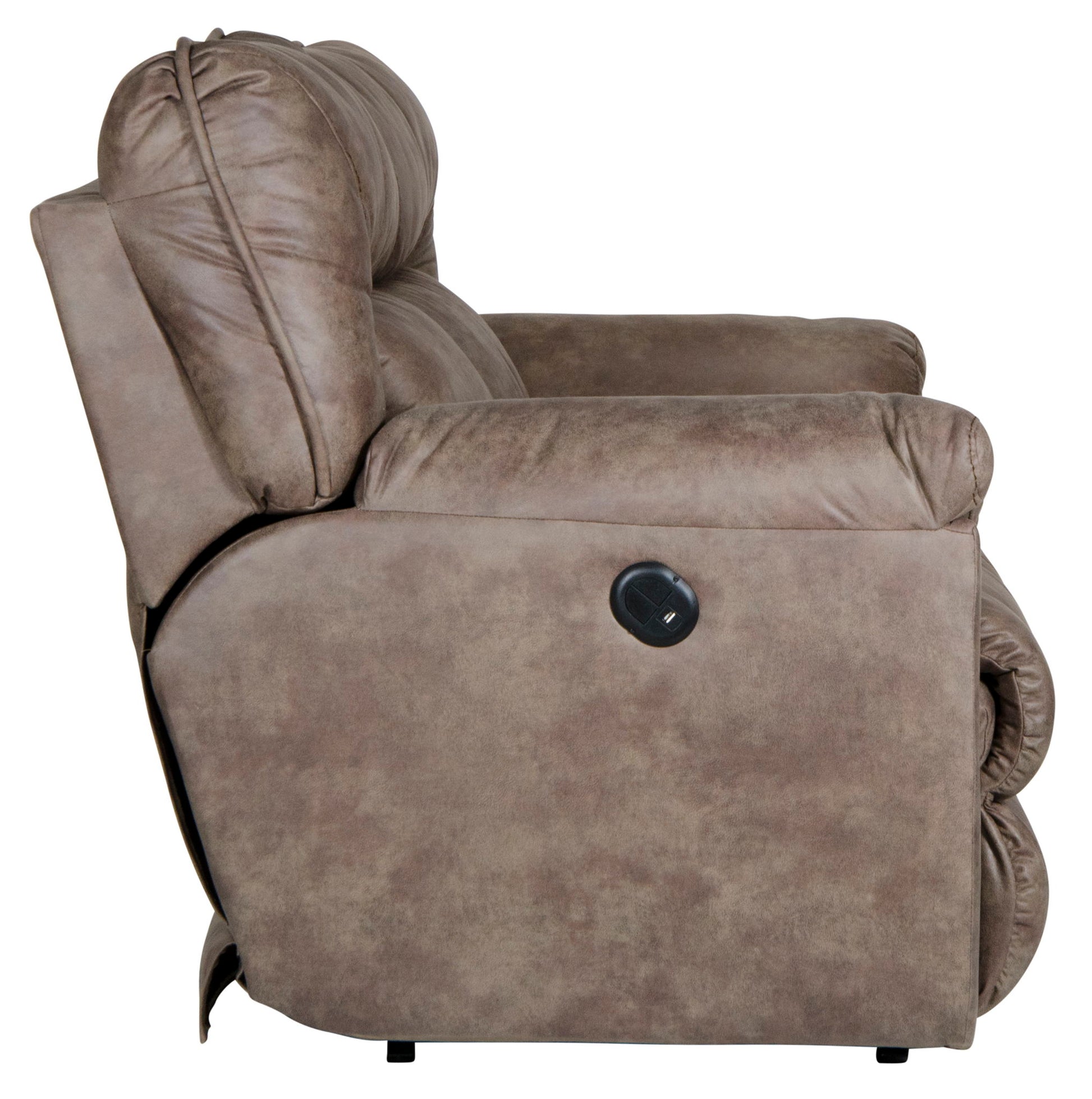 Hollins - Power Reclining Loveseat - Coffee - Hornell Furniture Outlet
