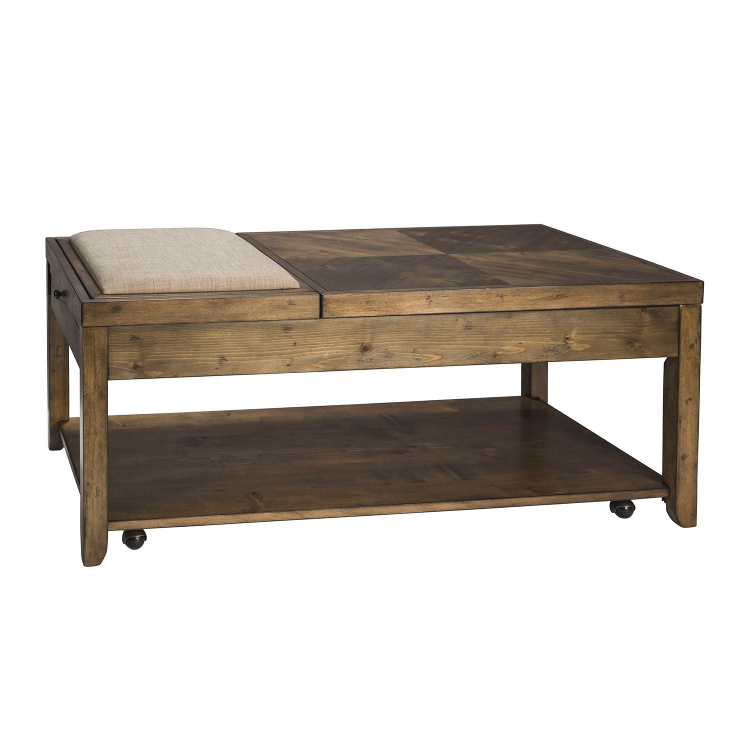 Mitchell - 3 Piece Table Set (1 Cocktail 2 End Tables) - Dark Brown - Hornell Furniture Outlet