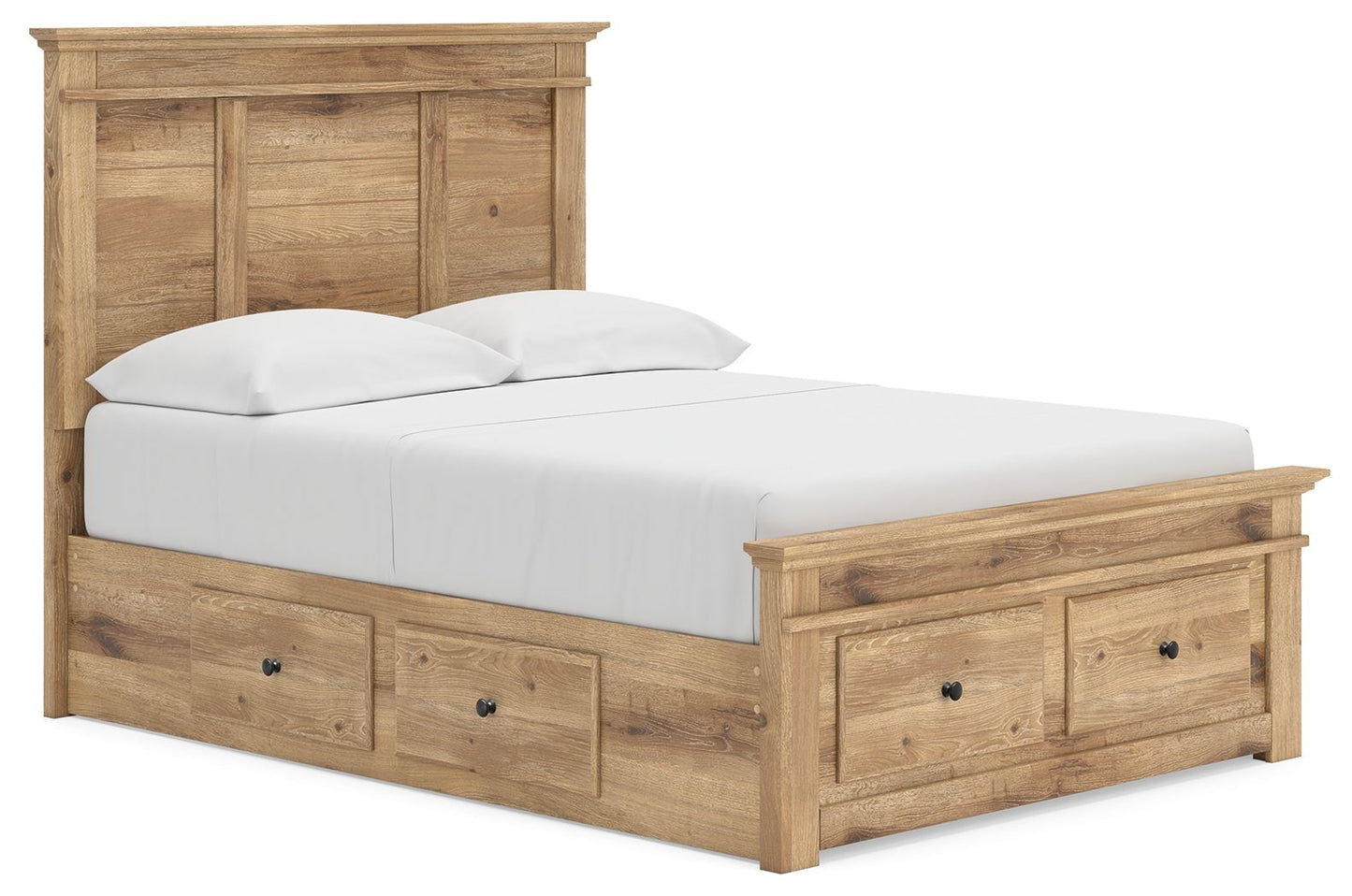Makidern - Panel Storage Bed With 2 Under Bed Storage Units - Hornell Furniture Outlet
