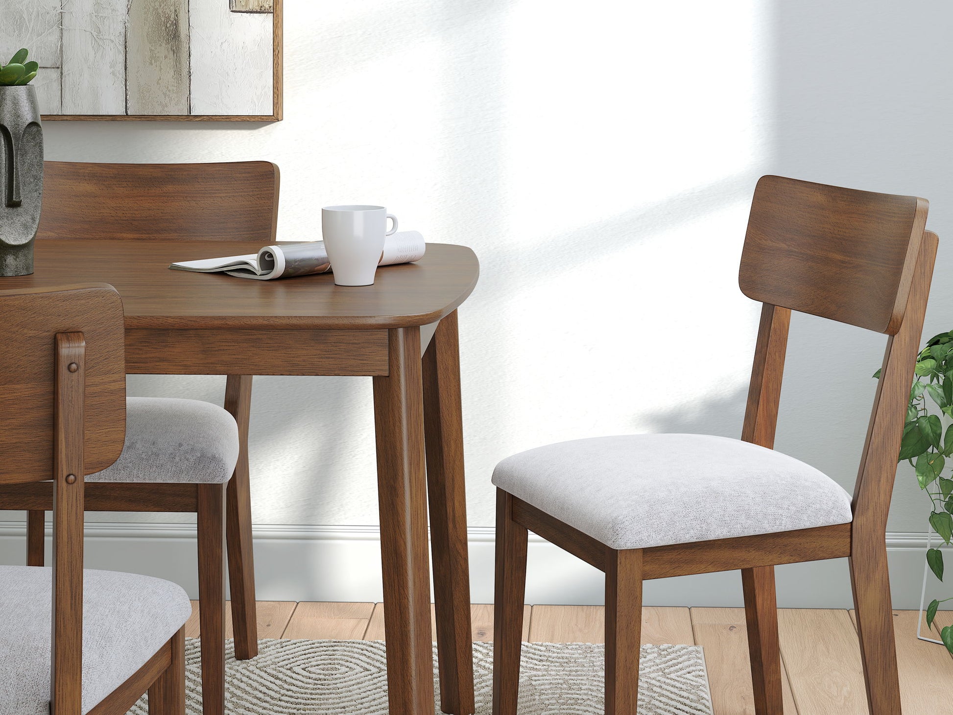Tameride - Dining Room Table Set (Set of 5) - Brown - Hornell Furniture Outlet