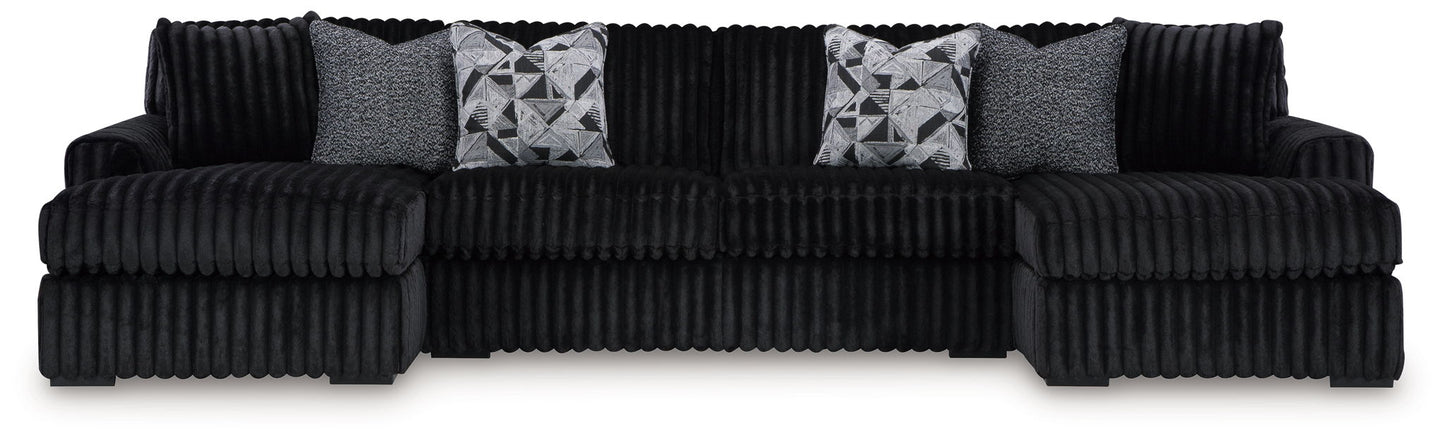 Midnight - Madness - Sectional Set - Hornell Furniture Outlet