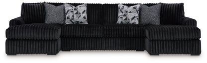Midnight - Madness - Sectional Set - Hornell Furniture Outlet