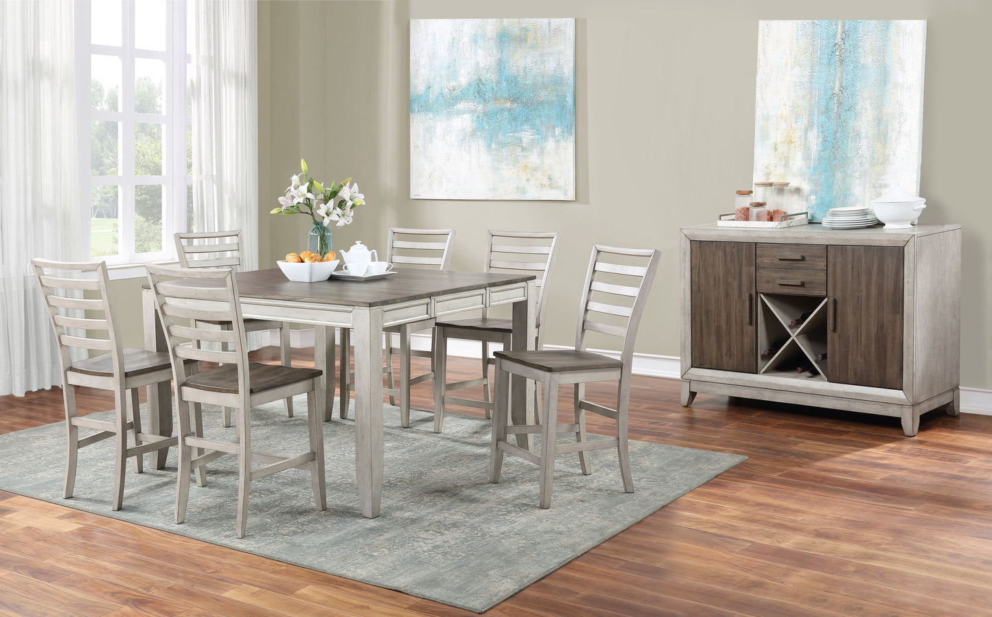 Abacus - Counter Dining Set - Hornell Furniture Outlet