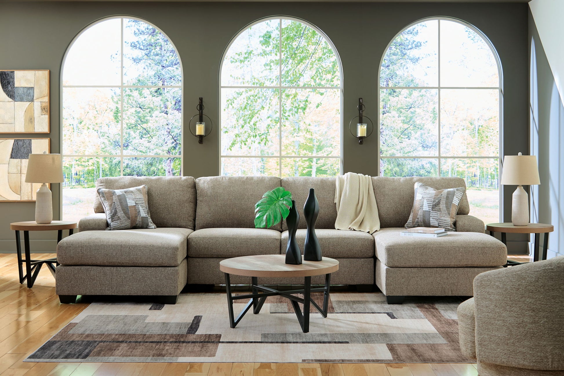 Newellen - Sectional - Hornell Furniture Outlet