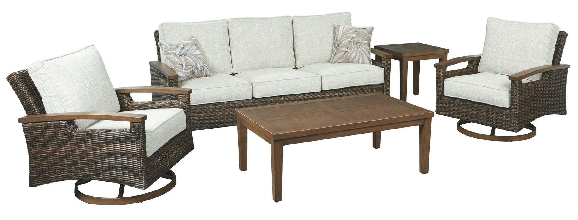 Paradise Trail - Medium Brown - Sofa with Cushion - Hornell Furniture Outlet