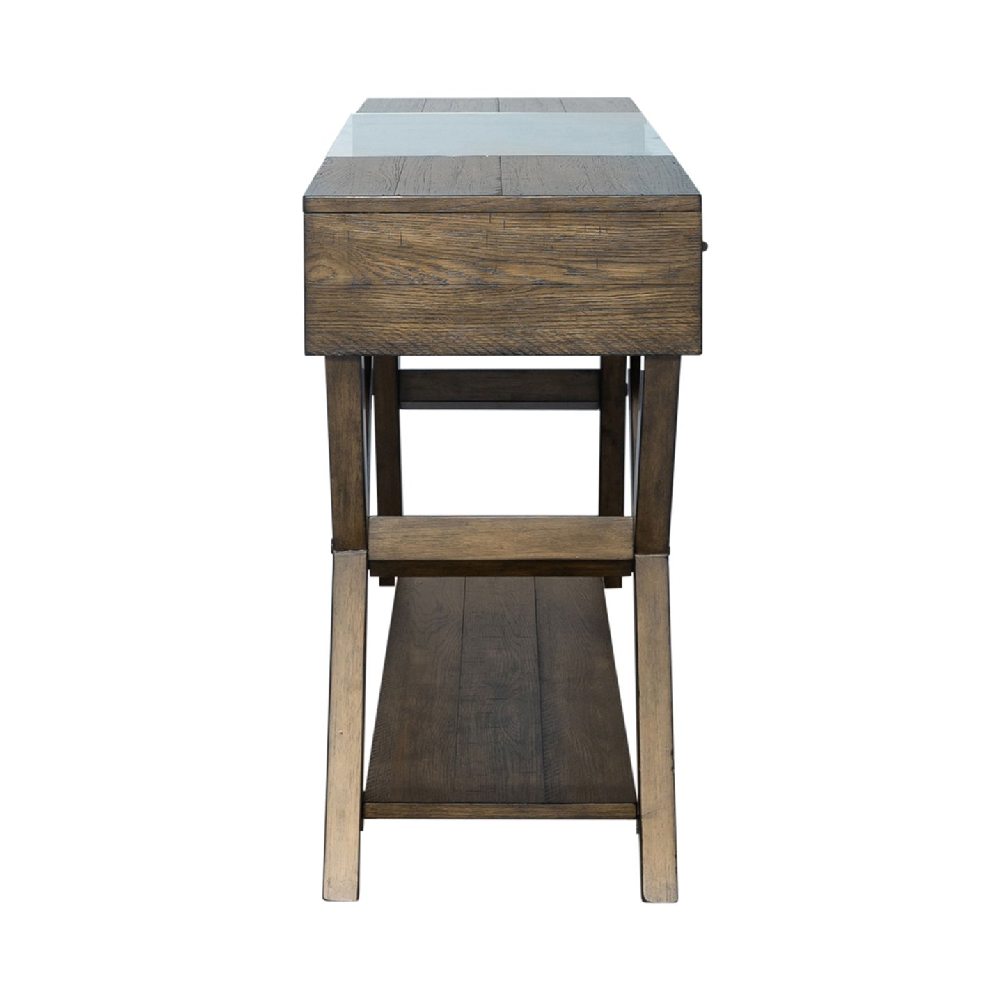 Lennox - Drawer Sofa Table - Dark Brown - Hornell Furniture Outlet