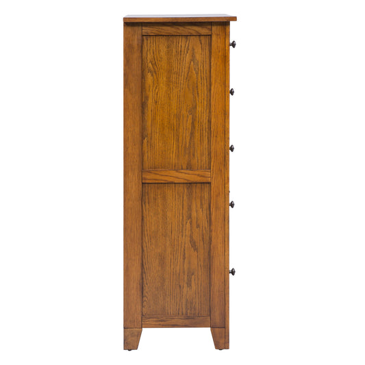 Grandpas Cabin - 5 Drawer Chest - Light Brown - Hornell Furniture Outlet