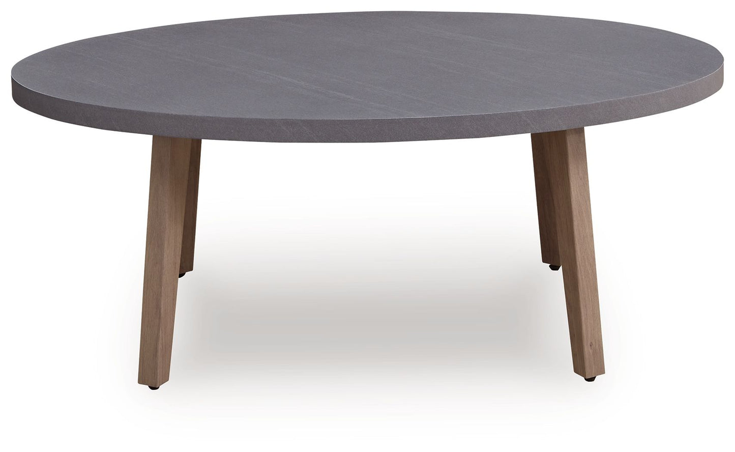 Harmony Headlands - Oval Cocktail Table - Natural / Gray - Hornell Furniture Outlet