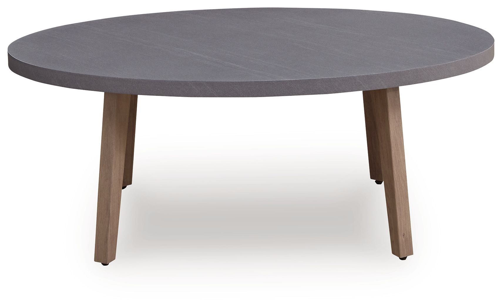 Harmony Headlands - Oval Cocktail Table - Natural / Gray - Hornell Furniture Outlet