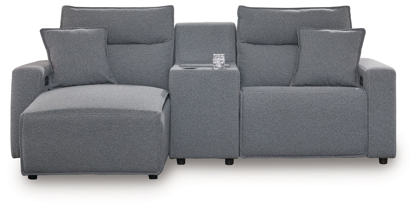 ModMax II - Salt And Pepper - Reclining Sectional - Hornell Furniture Outlet
