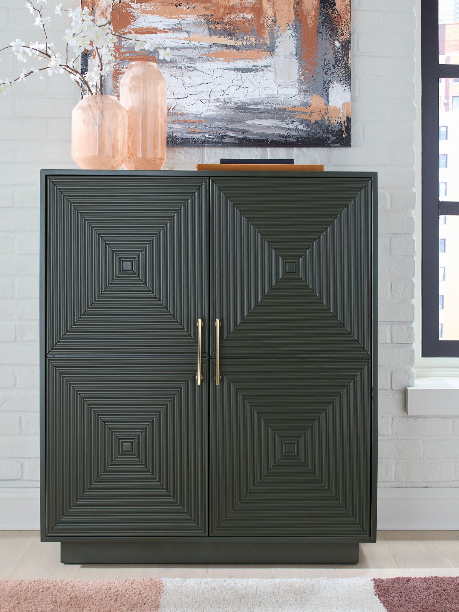 Geirwood - Dark Green - Accent Cabinet - Hornell Furniture Outlet