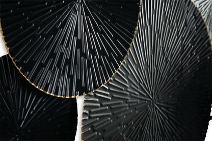 Rhetlen - Black / Gold Finish - Wall Decor - Hornell Furniture Outlet
