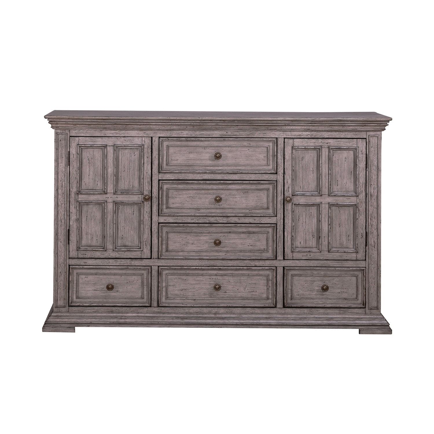 Big Valley - 2 Door 6 Drawer Dresser - Hornell Furniture Outlet