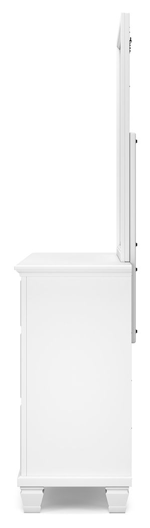 Fortman - White - Dresser And Mirror - Hornell Furniture Outlet