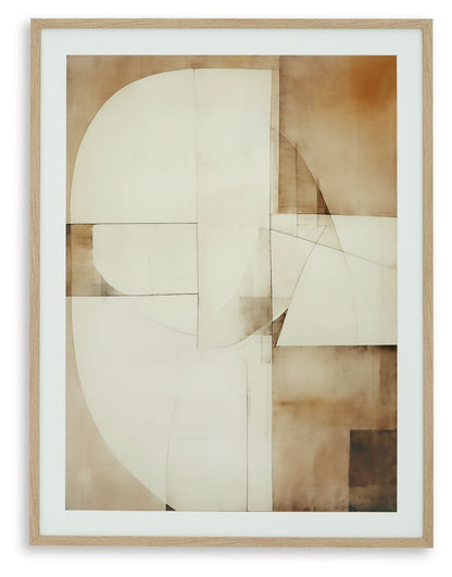 Corlain - Brown / Tan / White - Wall Art - Hornell Furniture Outlet