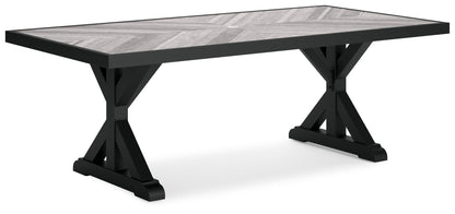 Beachcroft - Rect Dining Table W/Umb Opt - Hornell Furniture Outlet