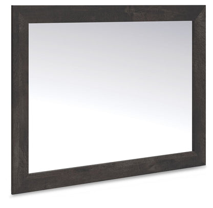 Hollivern - Bedroom Mirror - Dark Gray - Hornell Furniture Outlet