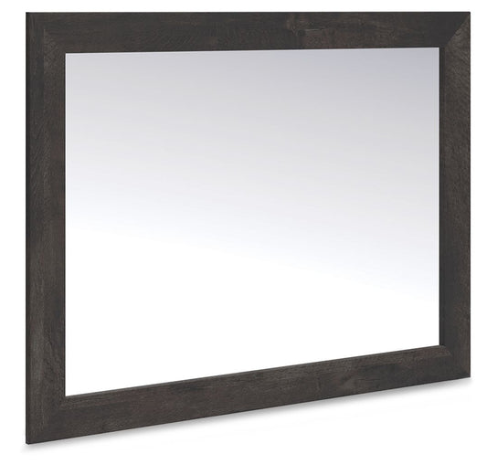 Hollivern - Bedroom Mirror - Dark Gray - Hornell Furniture Outlet