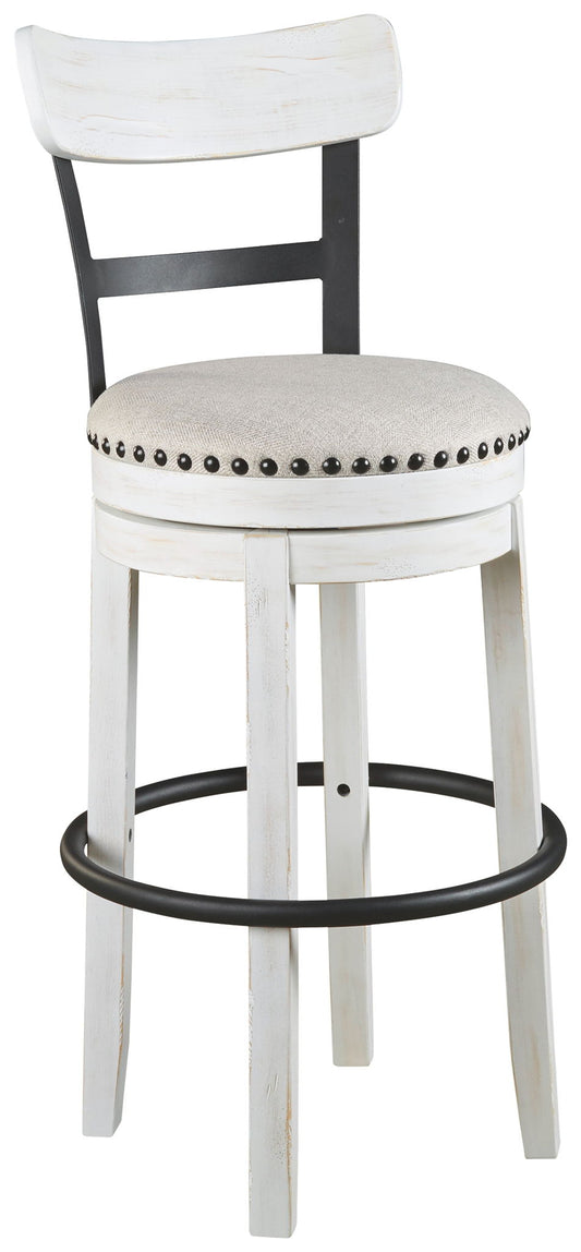 Valebeck - Tall Upholstered Swivel Barstool - Hornell Furniture Outlet